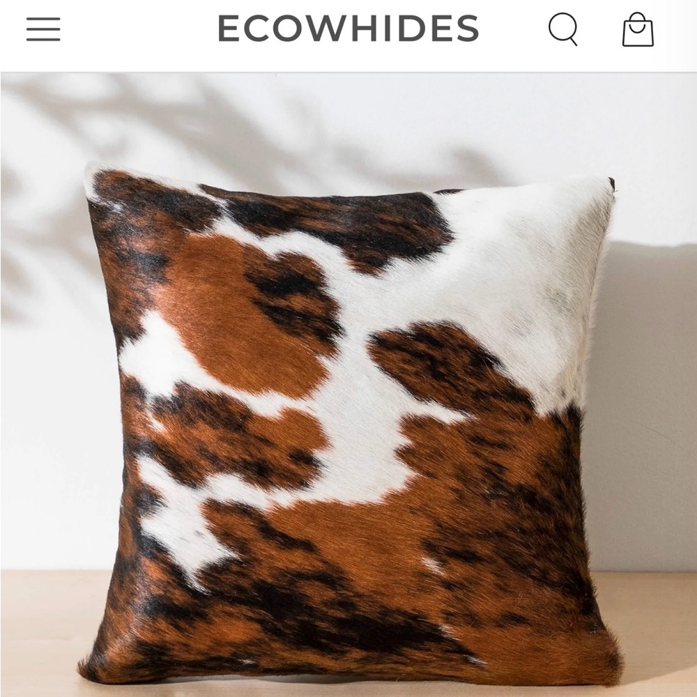 Cowhide Throw Pillow 2 AVAILABLE - Picture 5 of 5